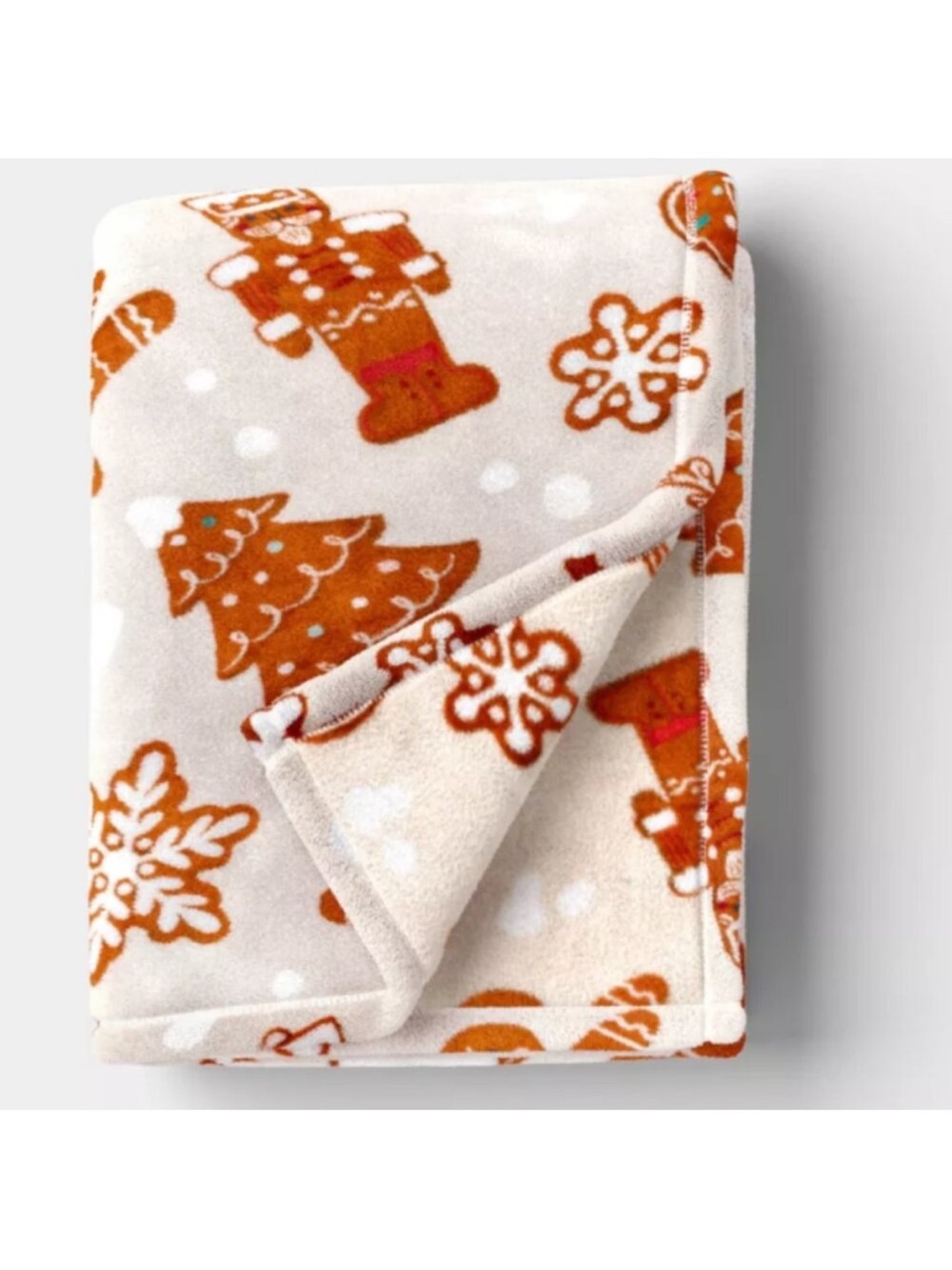 Nwt Wondershop Festive Gingerbread Throw Blanket 🎄